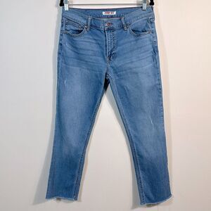 Johnny Was The Boyfriend Mid Rise Relaxed Fit Tapered Stretch Jeans Women 29